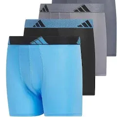 adidas Boys' 4-Pack Athletic Fit Microfiber Boxer Briefs