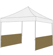 ABCCANOPY Half Walls for Pop Up Canopy Tent, 2 Packs, Gold