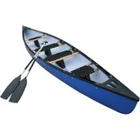 15.94ft Expedition Canoe Kayak, 4-6 Person, 936lbs Capacity, Comfort Seats, Includes 2 Paddles, Blue, 15.94′