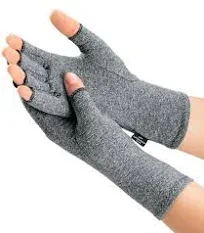 Brownmed - IMAK Compression Arthritis Gloves - Compression Gloves for Arthritis & Joint Pain Support - Men's & Women's Fingerless Gloves to Support Circulation