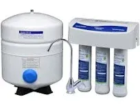 North Star NSRO42C4 Reverse Osmosis Under Sink Drinking Water Filtration System (7287695) | 3 Stage System Includes Membrane and 2 Carbon Filters to Reduce Lead, Arsenic & TDS | Kitchen Faucet & Tank Included