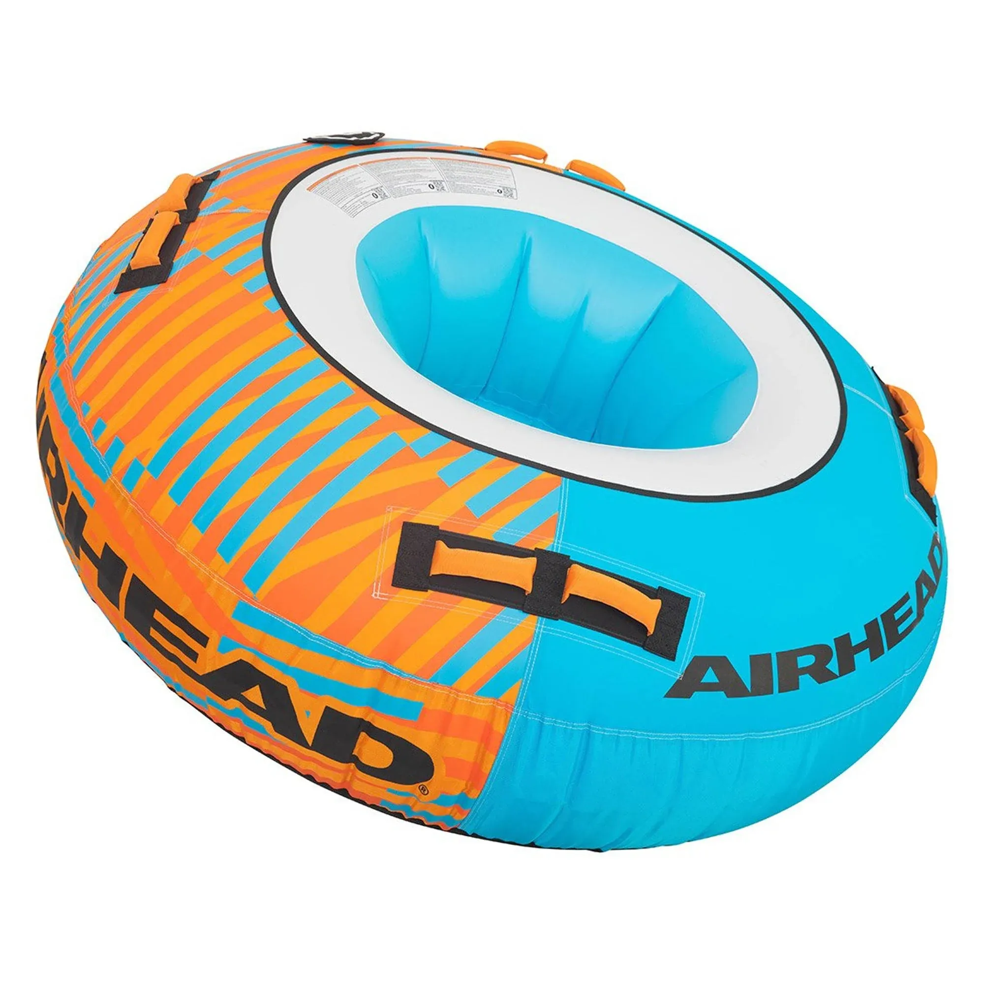 AIRHEAD Big Bertha, 1-4 Rider Towable Tube for Boating