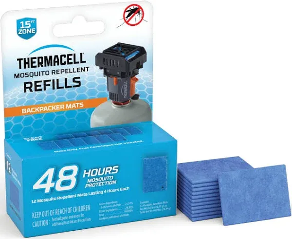 Thermacell Backpacker Mat - Only Refill - 48 Hours