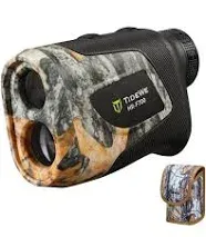 TIDEWE Hunting Rangefinder with Rechargeable Battery, 700/1000Y Camo Laser Range Finder 6X Magnification, Distance/Angle/Speed/Scan Multi Functional Waterproof Rangefinder with Case