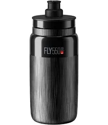 Elite Fly 550ml Bottle (Red, Textured) – Ultra-Lightweight Sports Drink Bottle with Push-Pull Valve