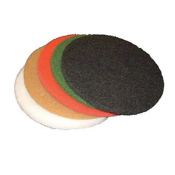 17&#034; WHT Thick Nyl Pad,No 416-50177,  Virginia Abrasives, 5Pack