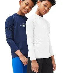 DEVOPS Youth Boys 2 or 3 Pack Compression Athletic Performance Baselayer Long Sleeve Shirts