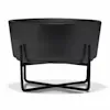 Waggo Black Simple Solid Elevated Dog Bowl and Stand, 4 Cups