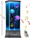 colorlife Cool Electric Jellyfish Lamp with Bluetooth Speaker Music Gift for Boys Girls Adults Aquarium Tank Sensory Mood Night Light for Decorate