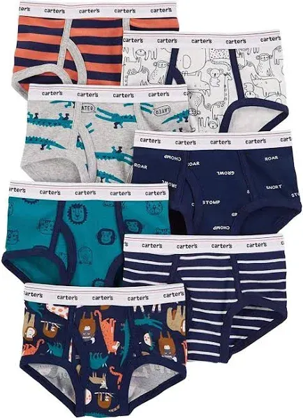 Carters Boys 2-14 7-Pack Cotton Briefs