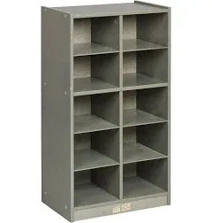 ECR4Kids 10 Cubby Tray Cabinet