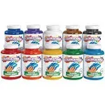 Colorations Washable Finger Paints - 10 Colors, 16 fl oz Each