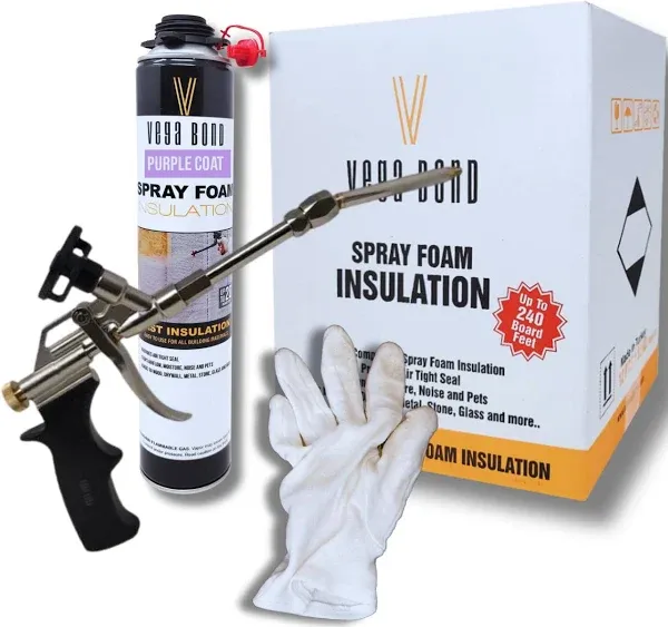 Vega Bond Premium Single Component Self Expanding Purplecoat Closed Cell Insulation Spray Foam