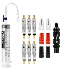 Thinvik 3.5 oz/100ML Tubeless Sealant Injector kit with Presta Valve Core Rem...