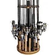 Rush Creek Creations 24 Round Spinning Fishing Rod Rack