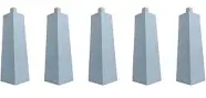 VMDLKB 5 New Aluminum Outside Siding Corner 8 Inches 5 Nails Included