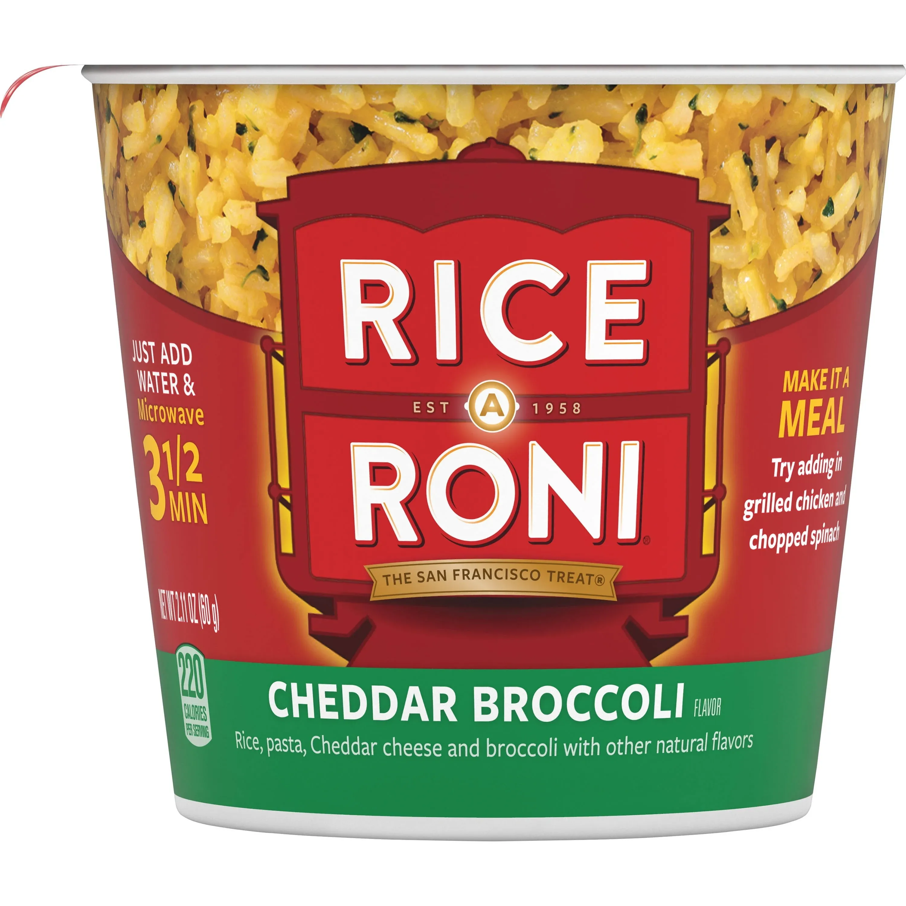 Rice-A-Roni Cheddar Broccoli 2.11 Oz Plastic Cup