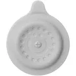 Ubbi Bathtub Drain Cover, Silicone Drain Stopper with Suction, Baby Bath Time Accessory, Gray