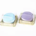 Clear Mini Cupcake Containers 100g Mooncake Packaging Boxes Individual Plastic Single Macaron Box With Labels, Ideal For Mini Muffins, Pastries And Desserts, 3"x3"x1.8", Set Of 50 (Square Gold)