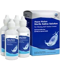 Aqua Naina Preservative Free Sterile Saline Solution Unisol 4 Replacement