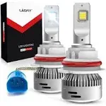 LASFIT 9007 HB5 Bulbs Super Bright Kits 60W 6000LM 6000K, 360 Adjustable Beam,