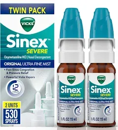 Vicks Sinex Severe Decongestant Ultra Fine Mist Nasal Spray