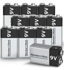 Member's Mark Alkaline 9V Batteries (10 Pack)