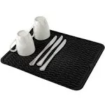 Silicone Dish Drying Mat - Drain Hole, Non-Slip, Heat Resistant, Folda