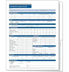 ComplyRight 1-Part Confidential Employee Record Folder A0503