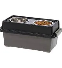 Iris USA Elevated Feeder with Airtight Storage