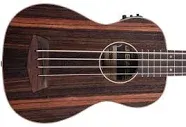 Kala UBASS-EBY-FSRW Striped Ebony Acoustic-Electric Ukulele Bass with Round Wounds