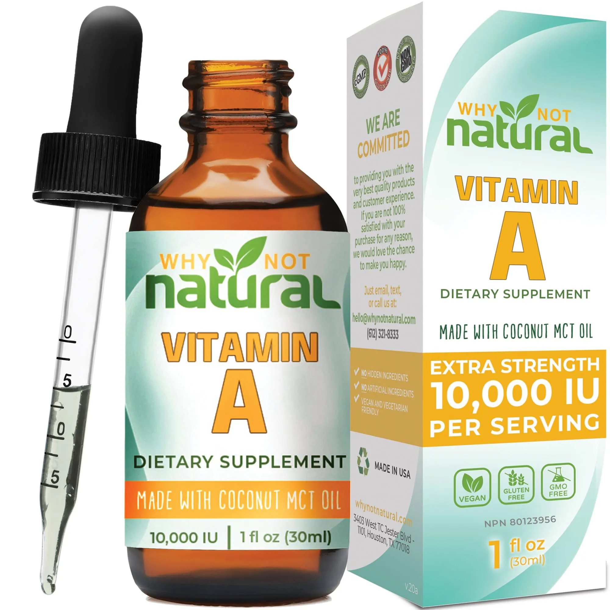 Why Not Natural Vitamin A Drops 10000 IU