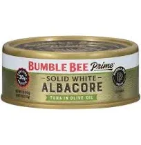 BUMBLE BEE Albacore Tuna in Water, 12 Pack Cans - High Protein, Gluten Free, For