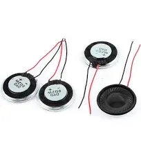 uxcell a15080600ux0275 Metal Shell Round Internal Magnet Speaker 2W 8 Ohm (Pack of 4)