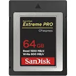 SanDisk 64gb Extreme Pro CFexpress Card Type B - SDCFE-064G-GN4NN