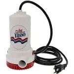 RULE 1800 SUMP / UTILITY PUMP 110VAC 24&#039; CORD AUTOMATIC