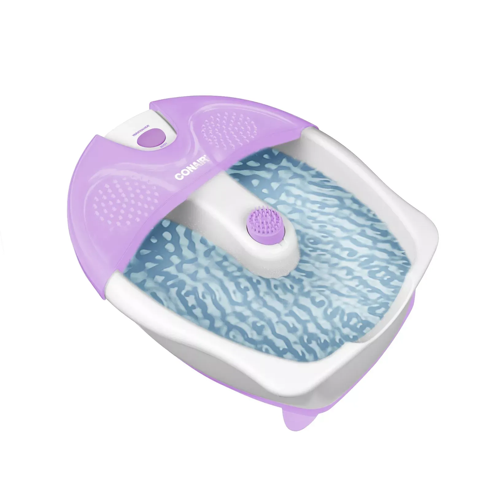 Conair Foot Spa/Pedicure Spa with Soothing Vibration Massage, Lavender/White