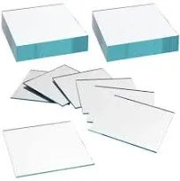 50 Pack Square Mirror Tiles, 3 Inches Small Glass Mirrors for Crafts, DIY Projec