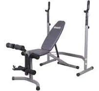  Weight Bench with Leg Extension Attachment, 2-Piece Combo Adjustable Bench 