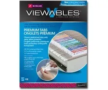 SMEAD Viewables Color Labeling System, Pack Refill, 3 1/2 Inch, Assorted, 100/Pack, Total 5 PK, Sold as 1 Carton