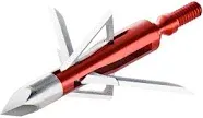 BLOODSPORT Nitefall Hunting Rear-Deploying Hybrid Mechanical Broadhead for Compound Bows and Crossbows - 100 Grains | 2" Cutting Diameter | 3 Pack