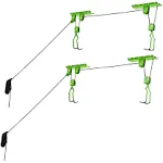 Bike Lane Bicycle Storage Lift Bike Hoist 100lb Capacity Heavy Duty 2 Pack