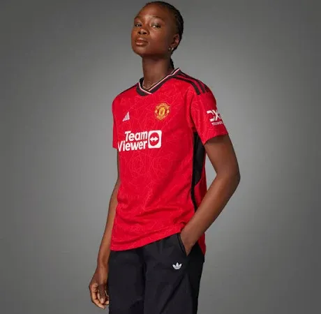 adidas Women's Soccer Manchester United 23/24 Home Jersey - Authentic Design with Cooling Heat.RDY Technology