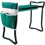 Garden Kneeler Seat Bench Stool w Tool Bags, Claw Gloves, Portable Lightweight