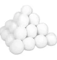 50 Pack Indoor Snowball Fight Set, Parent-Child Interaction Snowball Fights, 3 Inch Christmas Winter Holiday Realistic Fake Snow Toys for Indoor and Outdoor Snow Fight or Toss Game