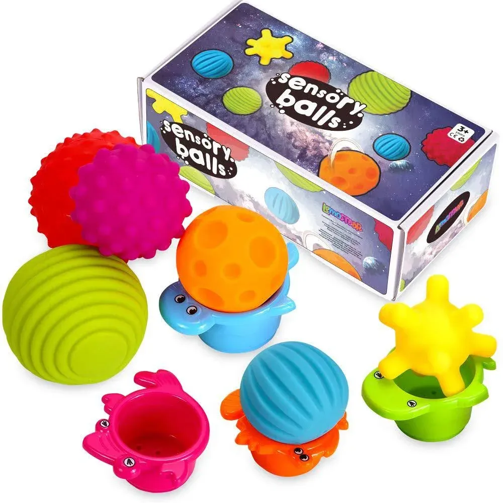 Lemostaar 6pc Sensory Balls for Kids