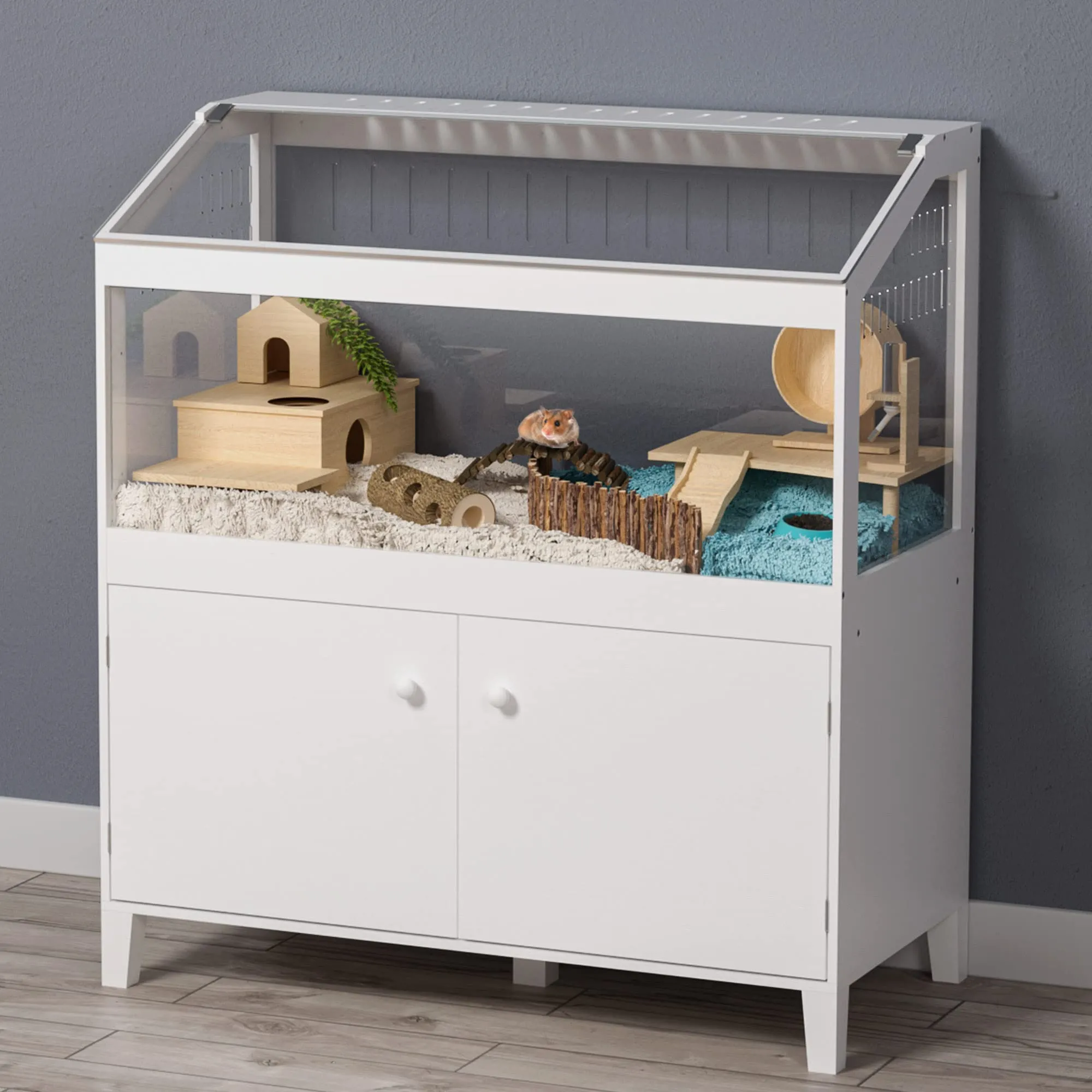 Gdlf Hamster Cage with Storage Cabinet