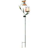 Solar Butterfly Flower Stake