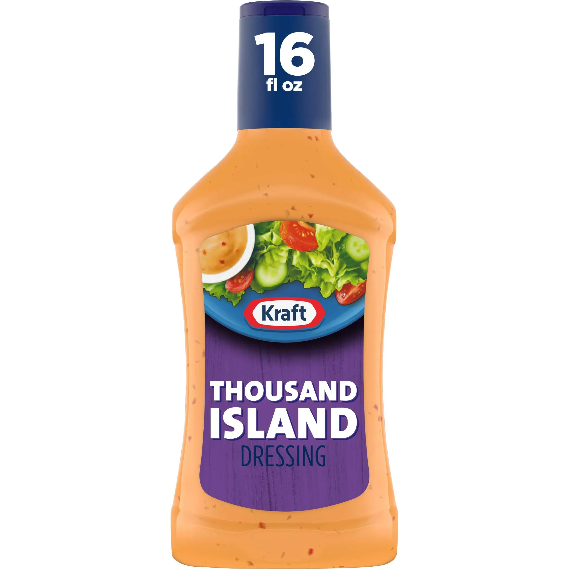 Kraft Thousand Island Salad Dressing (16 oz Bottles, Pack of 6)