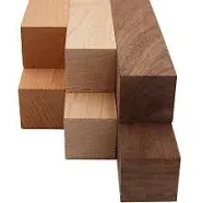 Maple, Walnut, and Cherry Turning Blank Variety Pack 2" x 2" (6pcs)